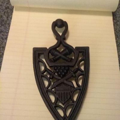 Cast Iron Swords and Shields Trivet 