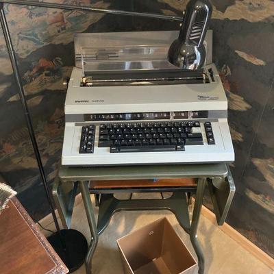 Swintec typewriter, spot lamp