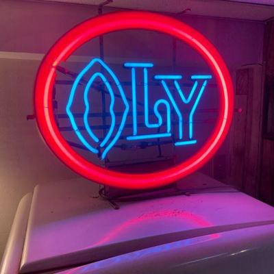 Rare OLY neon beer sign