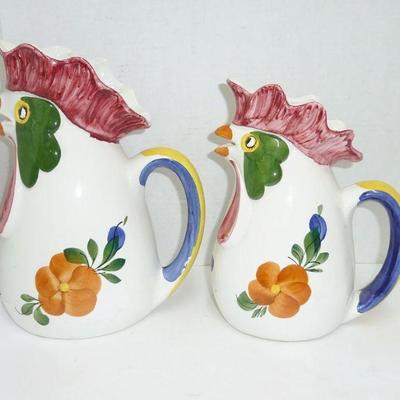 Italy rooster pitchers