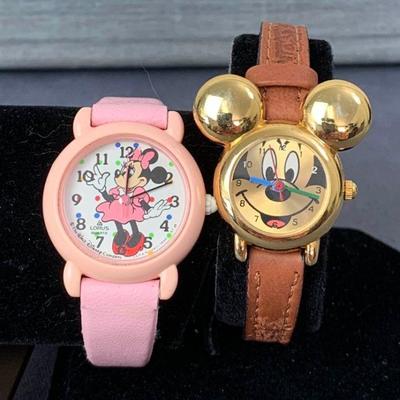 Vintage Mickey and Minnie Mouse Watches