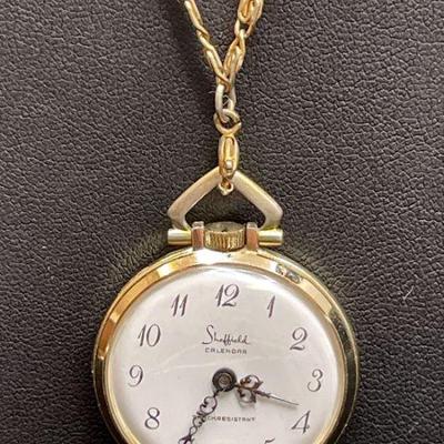 Sheffield Date Necklace Watch