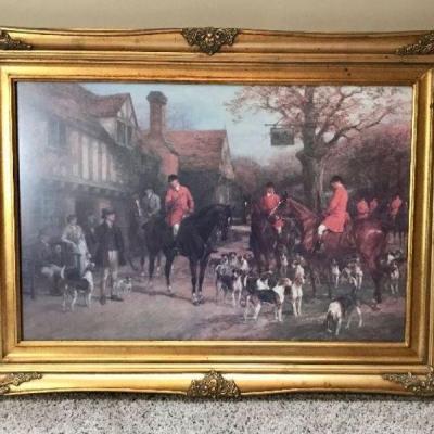 Stopping by the Inn by Heywood Hardy Lithograph