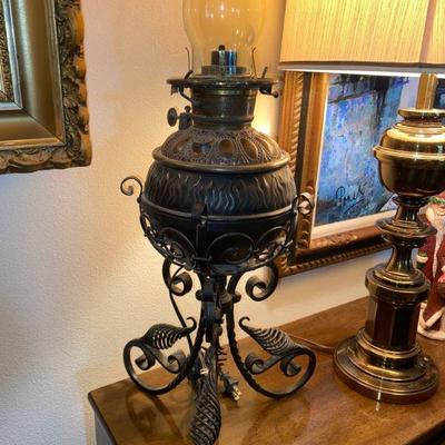 Victorian Gas Lamp converted to electricity