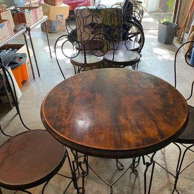 Full size Ice Cream Parlor table and chairs