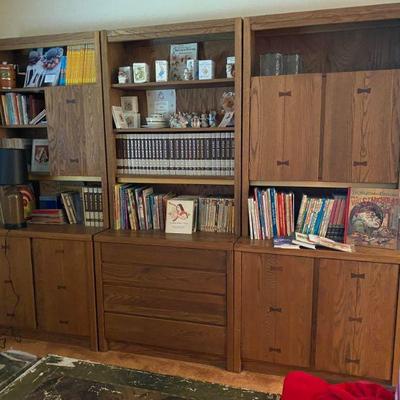 Mid-century bookcase, wall units by Conantball Furniture Makers, 5 in all