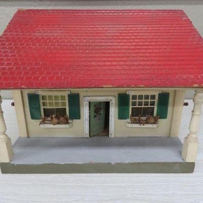 Schoenhut wooden doll house