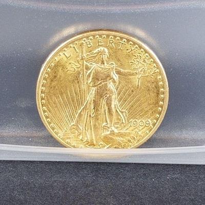 early 1900s twenty dollar gold coin