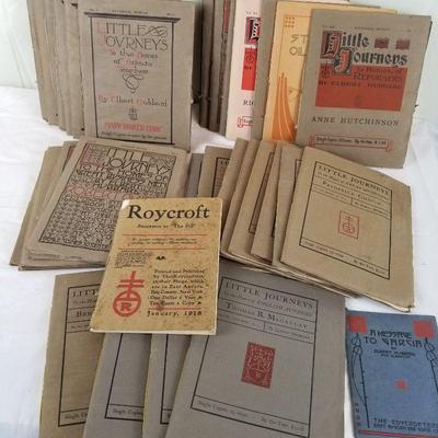 Roycroft old books "Little Journeys" Roycrofters