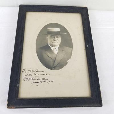 Signed photo of William Pinkerton ~ Pinkerton Security