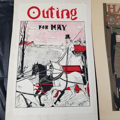 1800s OUTING magazine poster cover
