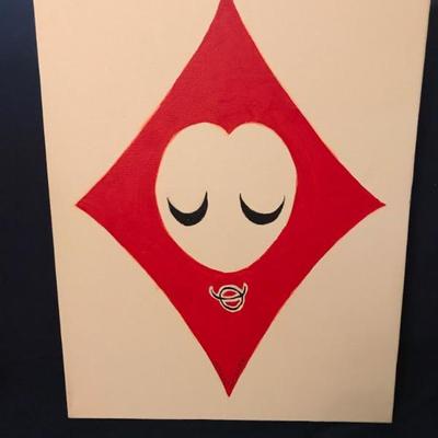Set of 4 clubs, heart, diamond and spade $40