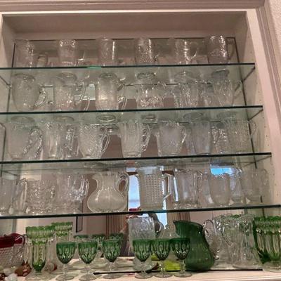 150 year old glass pitcher collection