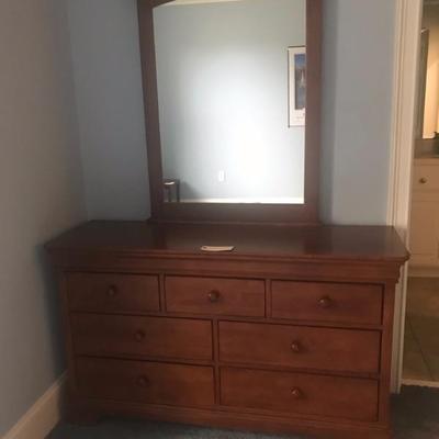 Young America dresser with mirror $199
56 X 18 X 30