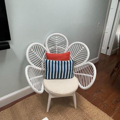 1 of 2 Wicker Daisy Chairs