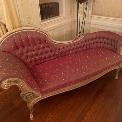 Silk Tufted Chaise Lounge