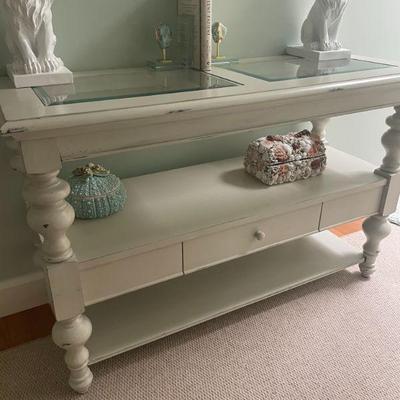 Painted console table