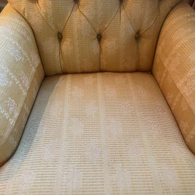 Upholstery on chair