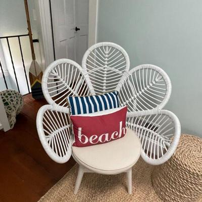 2 of 2 Wicker Daisy Chairs