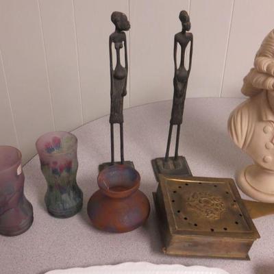 Bronze tribal African art