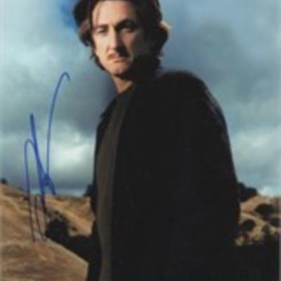 Sean Penn signed photo