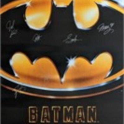 Batman cast signed poster