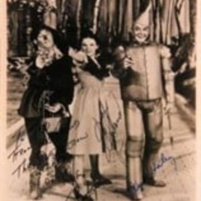 Wizard of Oz cast signed photo