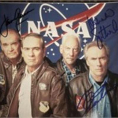 Space Cowboys cast signed photo
