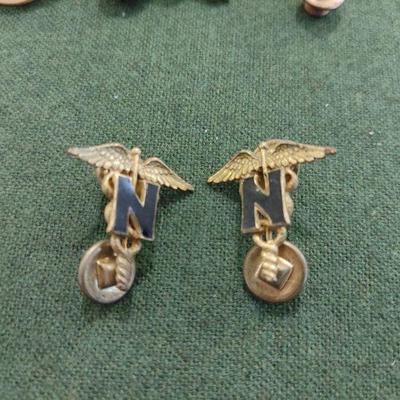 Vintage Army Nurse Pins