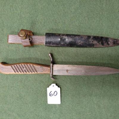 Unmarked Military Fighting Knife