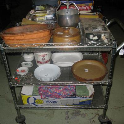 CART SOLD 3 shelf rolling cart  BUY IT NOW $ 65.00