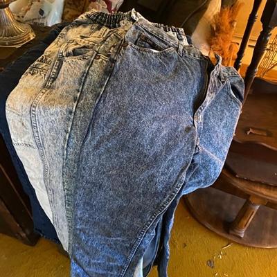 vintage acid washed jeans  size 12-XL