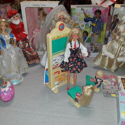 Teacher Barbie set with box.
