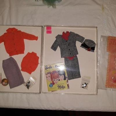 Vintage Barbie clothing and accessories