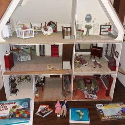 inside of furnished custom doll house
