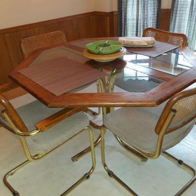 vintage MOD table and four chairs