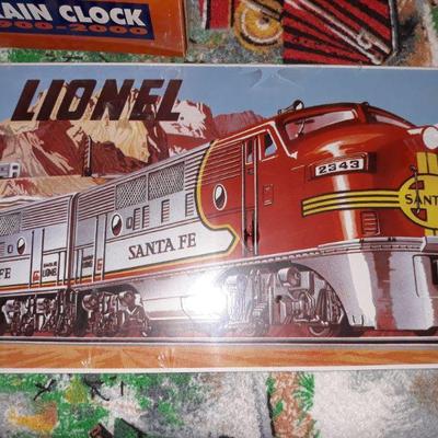 Lionel train porcelain sign