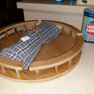 vintage lazy susan