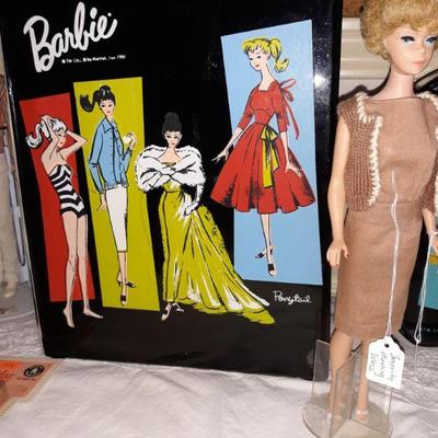 1960's Bubble Hair Barbie and case.
