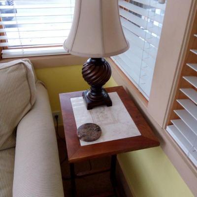 End table 
Lamp