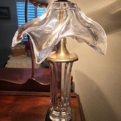 Vintage  glass  lamp 