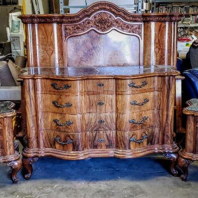 Various styles of furniture.