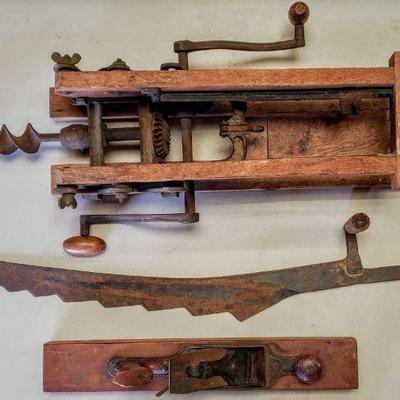 Antique tool collection.
