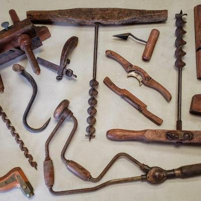 Antique tool collection.