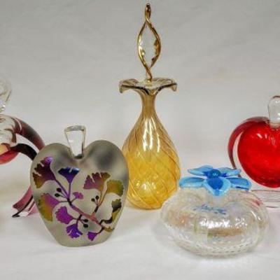 Perfume bottle collection. Various makers.