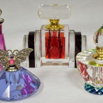 Perfume bottle collection. Various makers.