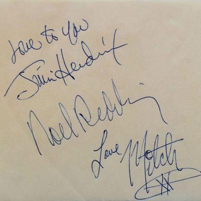 Jimi Hendrix band signed signatures from autograph book