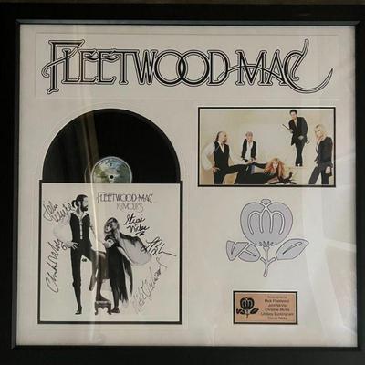 Fleetwood Mac Custom Framed signed album collage