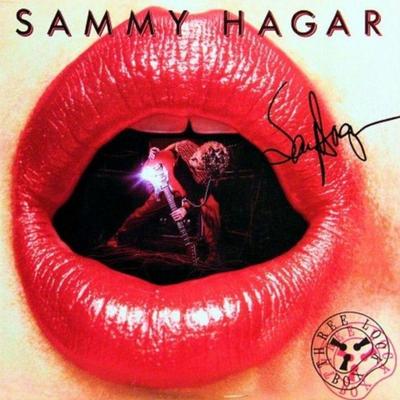 Sammy Hagar signed album