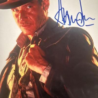 Indiana Jones signed photo
